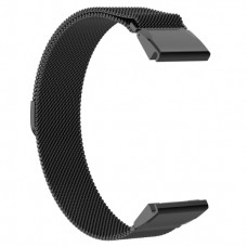 Ремешок Metal ArmorStandart Milanese Magnetic для Garmin 26 mm Black (ARM85715)