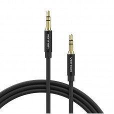 Кабель Audio Aux 3.5мм-3.5мм Vention M/M Aluminum Shell 3pin 0.5m Black (BAXBD)