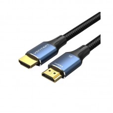 Кабель HDMI-HDMI v.2.1 Vention 8K 60Hz 4K 144Hz 2K 240Hz 48Gbps Cotton Braided 1.5m Black (ALGLG)