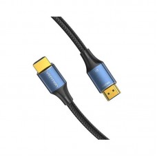 Кабель HDMI-HDMI v.2.1 Vention 8K 60Hz 4K 144Hz 2K 240Hz 48Gbps Cotton Braided 3m Black (ALGLI)