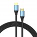 Кабель Vention HDMI-HDMI v2.0 4K 60Hz 3m Aluminum Alloy Blue (ALHSI)