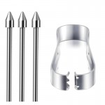 Наконечник SK Metall износостойкий для стилуса Samsung S22 S23 S24 S25 Ultra (3шт) Silver