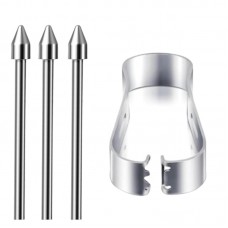 Наконечник SK Metall износостойкий для стилуса Samsung S22 S23 S24 S25 Ultra (3шт) Silver