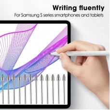 Наконечник SK Metall износостойкий для стилуса Samsung Tab S9 S9 FE S9+ S9 FE+ (3шт) Silver