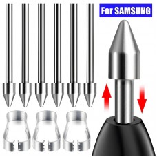Наконечник SK Metall износостойкий для стилуса Samsung Tab S9 S9 FE S9+ S9 FE+ (3шт) Silver