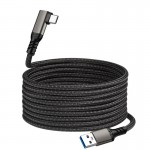 Кабель USB-Type-C Daogu 90° Degrees Oculus Quest Gen2 Link VR USB 3.2 Gen2 5Gbps PD 60W 3A 5m Black Кабель USB-Type-C Daogu 90° Degrees Oculus Quest Gen2 Link VR USB 3.2 Gen2 5Gbps PD 60W 3A 5m Black