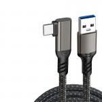 Кабель USB-Type-C Daogu 90° Degrees Oculus Quest Gen2 Link VR USB 3.2 Gen2 5Gbps PD 60W 3A 5m Black Кабель USB-Type-C Daogu 90° Degrees Oculus Quest Gen2 Link VR USB 3.2 Gen2 5Gbps PD 60W 3A 5m Black
