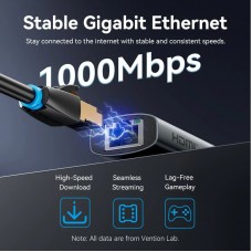 USB HUB Vention 6 в 1 Type-C-HDMI-RJ45-USB-PD 2USB 3.0 2Type-C 3.2 PD 100W 4K 60Hz 0.15m Grey (TGNHB)