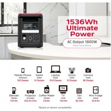 Зарядна станція Energizer 1800Вт (1536Вт/г) AC LiFePo4MPPTUPS PD 100W 2Type-C 2USB