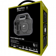 Зарядна станція Sandberg AC 300 (288 Вт/г) 300W Type-C in/out 100W Li-ion ліхтарик 7Вт 1Type-C 2USB