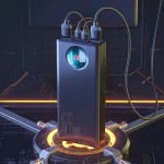 УМБ Baseus Amblight Digital Display 30000mAh 65W PDQC 2Type-C 4USB 3A Black