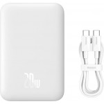 УМБ Baseus Magnetic Qi Wireless Mini Air 6000mAh 20W PDQC 1Type-C 3A White