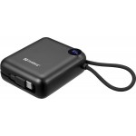 УМБ Sandberg 10000mAh 20W PDQC3.0 T3A In/Out with 2xUSB-C cables Black