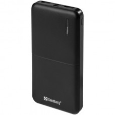 УМБ Sandberg 10000mAh Saver 20W 3A PDQC 3.0 PowerThru 2USB 1Type-C Black