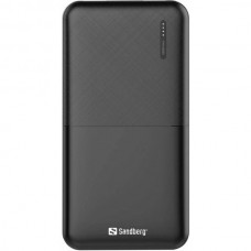 УМБ Sandberg 10000mAh Saver 20W 3A PDQC 3.0 PowerThru 2USB 1Type-C Black