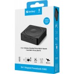 УМБ Sandberg Magnetic Wireless 5000mAh 20W PD 2Type-C QI-15W for Apple watch and Airpods Black