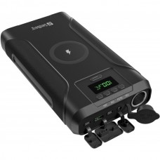 УМБ Sandberg Survivor 76800mAh DC91W PD 100W 2Type-С 1USB 3A Cigar Lighter (120W)QI-15W PowerThru Black