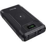 УМБ Sandberg Survivor 76800mAh DC91W PD 100W 2Type-С 1USB 3A Cigar Lighter (120W)QI-15W PowerThru Black