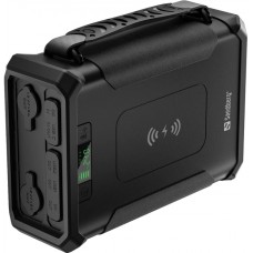 УМБ Sandberg Survivor 96000mAh DC84W PD 60W 1Type-C 2USB  5A Cigar Lighter (180W) Wireless LiFePo4 Black