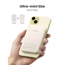УМБ Ugreen Magnetic Wireless 5000mAh 15W 1Type-C In/Out (PB560) White