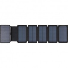 УМБ сонячна 6-Panel 7.5W Sandberg PD 20000mAh 2USB 1Type-C 3A OUT ліхтарик Black