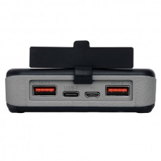 УМБ сонячна 6-Panel 7.5W Sandberg PD 20000mAh 2USB 1Type-C 3A OUT ліхтарик Black