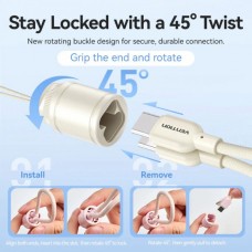 УМБ Vention 10000mAh 22.5W Fast Charging 1USB 2Type-C 3A with built-in Type-C cable Beige