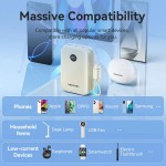 УМБ Vention 20000mAh 22.5W Fast Charging 1USB 2Type-C 3A with built-in Type-C cable Beige