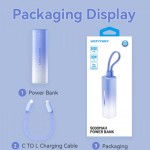 УМБ Vention 5000mAh 20W PD 1Type-C 3A In/Out Lightning In/Out with cable Gradient Blue