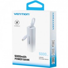 УМБ Vention 5000mAh 20W PD 1Type-C 3A In/Out Lightning In/Out with cable Gradient Gray