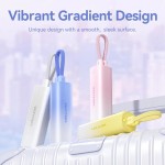 УМБ Vention 5000mAh 20W PD 1Type-C 3A In/Out Lightning In/Out with cable Gradient Red