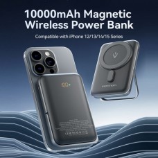 УМБ Vention Magnetic Wireless 10000mAh 20W PD 1Type-C 3A In/Out QI-15W Black