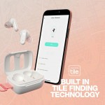 Наушники гарнитура вакуумные Bluetooth 5.3 SkullCandy DIME 3 Bone/Orange Glow (S2DCW-R951)