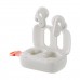 Наушники гарнитура вакуумные Bluetooth 5.3 SkullCandy DIME 3 Bone/Orange Glow (S2DCW-R951)