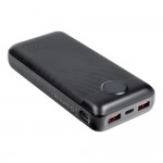 УМБ VEGER L20S Ulta Slim PD QC3.0 20W 20000mAh 2USB 1Type-C 2A Black (VP2039PD) (6970453555362)
