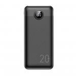 УМБ VEGER L20S Ulta Slim PD QC3.0 20W 20000mAh 2USB 1Type-C 2A Black (VP2039PD) (6970453555362)