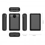 УМБ VEGER S20 Fast Charging Mini PD QC3.0 22.5W 20000mAh  2USB 1Type-C 2A Black (W2053) (6970453554198)