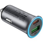 Автомобильное зарядное устройство 1USB 1Type-C 95W 4.5A B16 Acefast Black Автомобильное зарядное устройство 1USB 1Type-C 95W 4.5A B16 Acefast Black