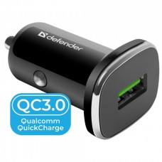 Автомобильное зарядное устройство 1USB 18W QC3.0 3А UCA-91 Black Defender