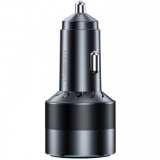 Автомобильное зарядное устройство 1USB 1Type-C 63W PD QC3.0 18W Black Choetech