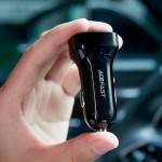 Автомобильное зарядное устройство 1USB 1Type-C 66W 3A B4 with digital display Acefast Black