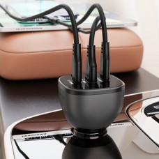 Автомобильное зарядное устройство 1USB 2Type-C 165W 3A B14 Acefast Black