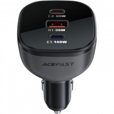 Автомобильное зарядное устройство 1USB 2Type-C 165W 3A B14 Acefast Black