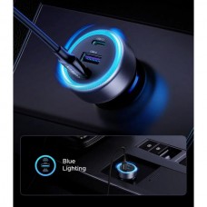 Автомобильное зарядное устройство 1USB 2Type-C 30W 3A QC 4.0 (EC307) UGREEN Grey