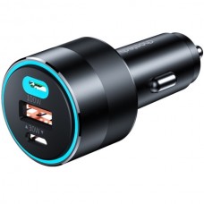 Автомобильное зарядное устройство 1USB 2Type-C PD3.0 100W 5A Black Choetech