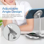 Безпроводное зарядное устройство 15W 3-in-1 Magnetic Wireless Fast Charger white Energizer