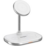 Безпроводное зарядное устройство 15W 3-in-1 Magnetic Wireless Fast Charger white Energizer