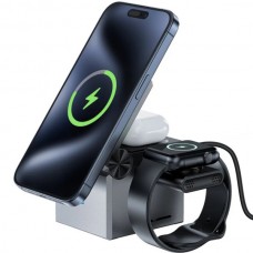 Безпроводное зарядное устройство Wireless QI 3in1 15W E18 Rubik\'s Acefast Black