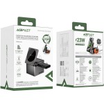 Безпроводное зарядное устройство Wireless QI 3in1 15W E18 Rubik\'s Acefast Black Безпроводное зарядное устройство Wireless QI 3in1 15W E18 Rubik\'s Acefast Black