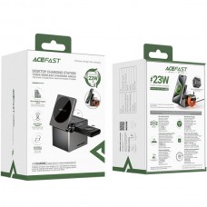 Безпроводное зарядное устройство Wireless QI 3in1 15W E18 Rubik\'s Acefast Black